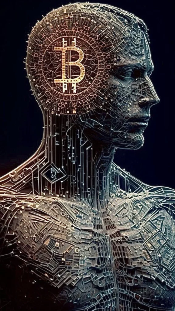 Bitcoin robot man