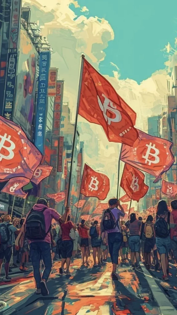 Bitcoin protest