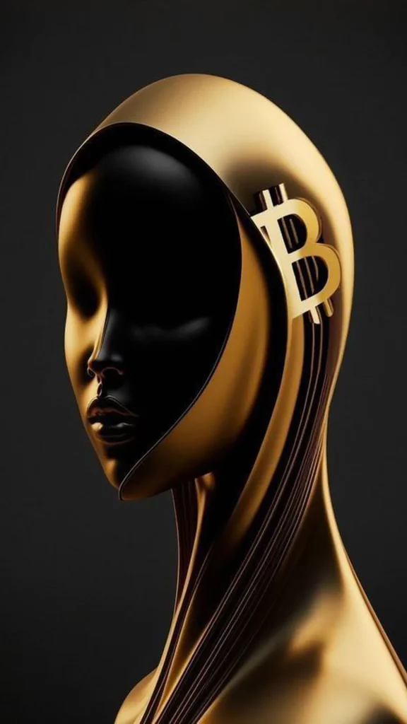 Bitcoin statue
